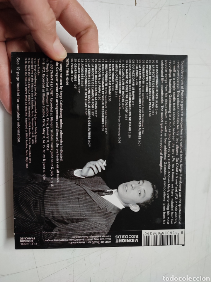 CDs de m&uacute;sica: CD Serge Gainsbourg Complete Debut Recordings - Foto 4