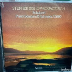 CDs de Música: SCHUBERT, STEPHEN BISHOP-KOVACEVICH - PIANO SONATA IN B FLAT MAJOR, D960 (CD, ALBUM). Lote 312350838
