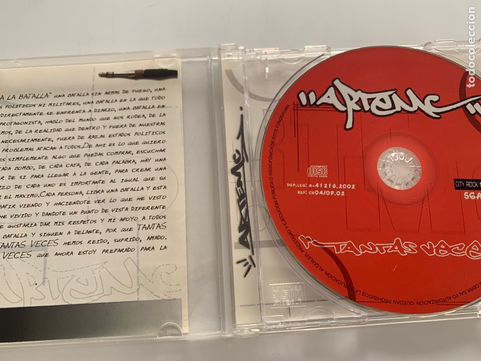 CDs de m&uacute;sica: Cd mad arte mc tantas veces - Foto 2
