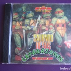 CDs de Música: LAS TORTUGAS NINJA ‎– CANTAN EN ESPAÑOL: SALIENDO DE SUS CAPARAZONES - CD HORUS 1991 - BSO CINE -. Lote 312472448