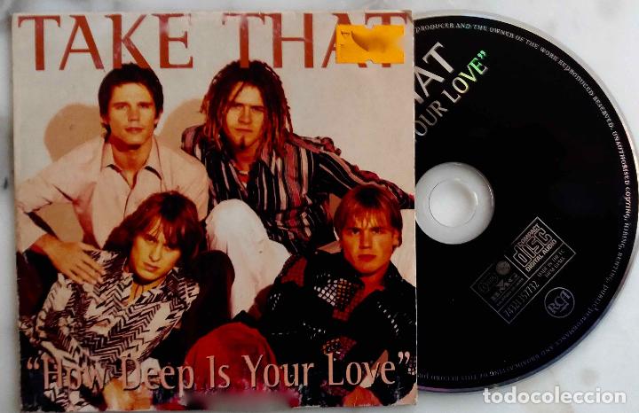 CDs de m&uacute;sica: TAKE THAT, HOW DEEP IS YOUR LOVE. CD SINGLE 2 TEMAS - Foto 1