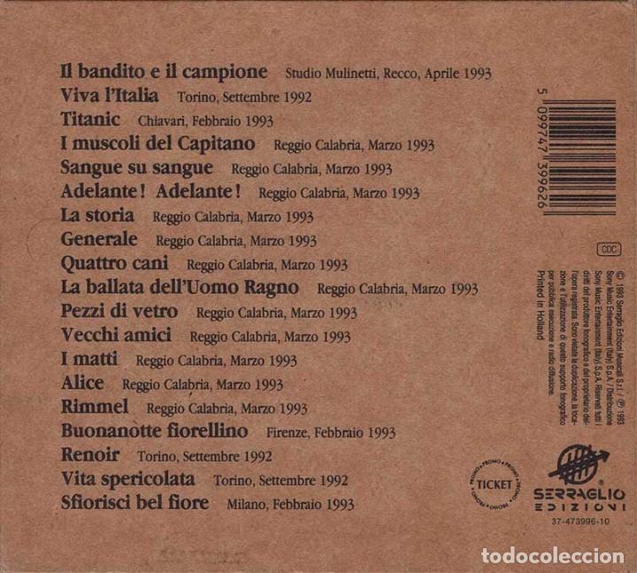 CDs de m&uacute;sica: Francesco De Gregori - Il Bandito E Il Campione. CD - Foto 2