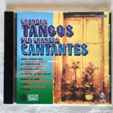 CDs de Música: CD GRANDES TANGOS POR GRANDES CANTANTES RECOPILATORIO RARO