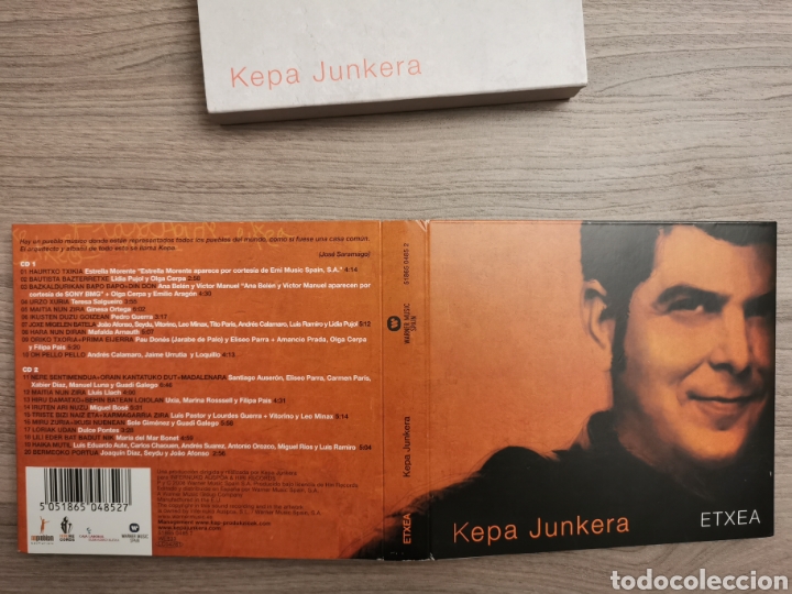 CDs de m&uacute;sica: KEPA JUNKERA - etxea DIGIPACK DOBLE CD - Foto 5