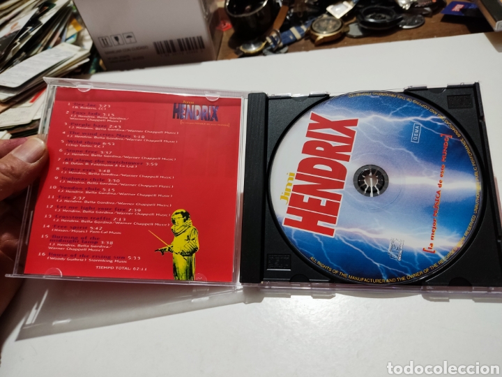CDs de m&uacute;sica: Jimi Hendrix,grandes &eacute;xitos - Foto 3