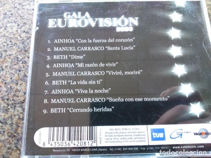 CDs de m&uacute;sica: CD -- GALA EUROVISION 2003 -- OPERACION TRIUNFO -- - Foto 2