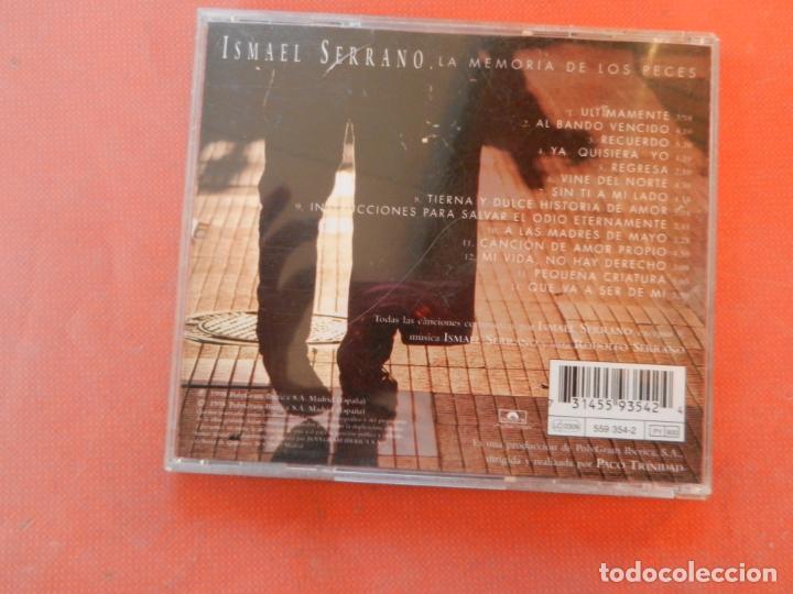 CDs de m&uacute;sica: ISMAEL SERRANO , LA MEMORIA DE LOS PECES - CD -1998 - Foto 3