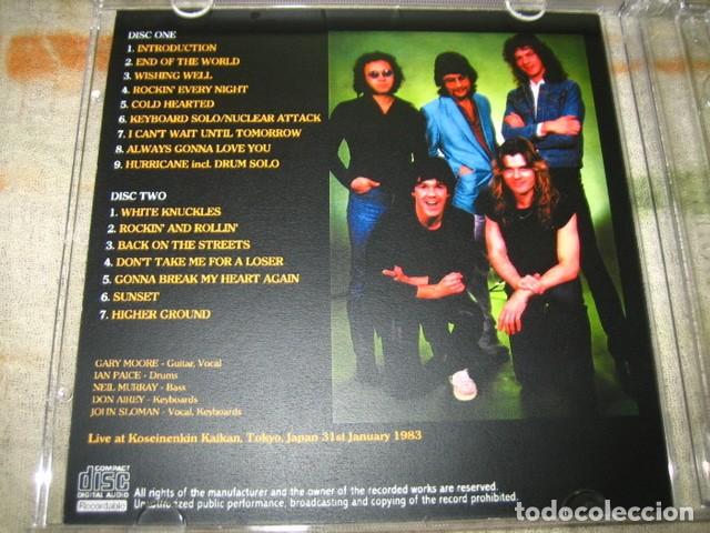 CDs de m&uacute;sica: 2 CDs - Gary MOORE - HURRICANE ATTACK - Tokyo 1983 - Foto 2