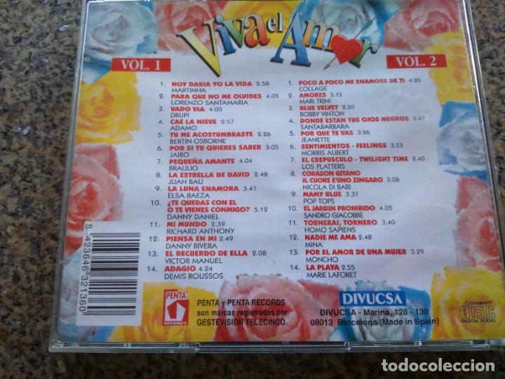 CDs de m&uacute;sica: DOBLE CD -- VIVA EL AMOR -- 28 TEMAS -- - Foto 2