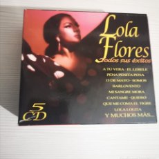 CDs de Música: LOLA FLORES (TODOS SUS ÉXITOS) CONTIENE 5 CDS. Lote 313411058
