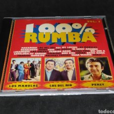 CDs de Música: 100% RUMBA - VOLUMEN 1 - VARIOS - DISCO VERIFICADO - DOLORES VARGAS LAS GRECAS PERET LOS AMAYA VOL.. Lote 313424758