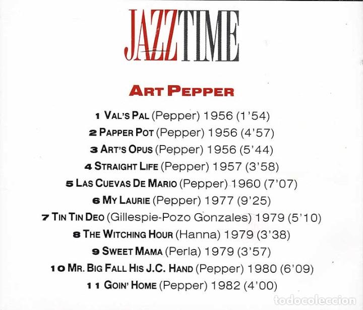 CDs de m&uacute;sica: Art Pepper. Jazz Time. CD - Foto 2