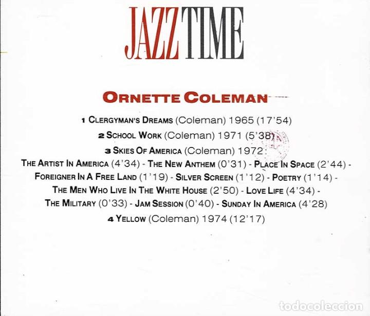 CDs de m&uacute;sica: Ornette Coleman. Jazz Time. CD - Foto 2