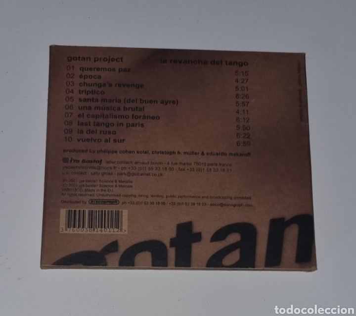 CDs de m&uacute;sica: GOTAN PROJECT / CD / LA REVANCHA DEL TANGO - Foto 3