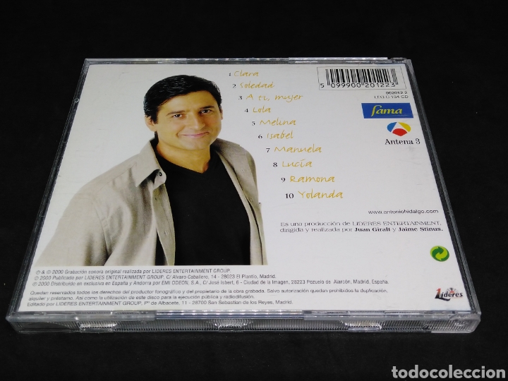 CDs de m&uacute;sica: ANTONIO HIDALGO - A TI MUJER - 2000 - CD - DISCO COMPROBADO - Foto 2