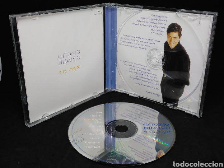 CDs de m&uacute;sica: ANTONIO HIDALGO - A TI MUJER - 2000 - CD - DISCO COMPROBADO - Foto 3