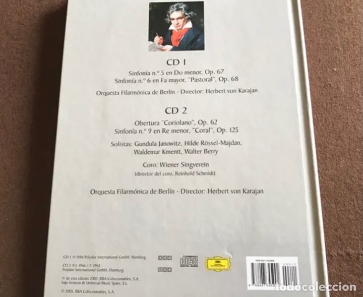 CDs de m&uacute;sica: CD AUDIO Doble. Con libro. BEETHOVEN. - Foto 3