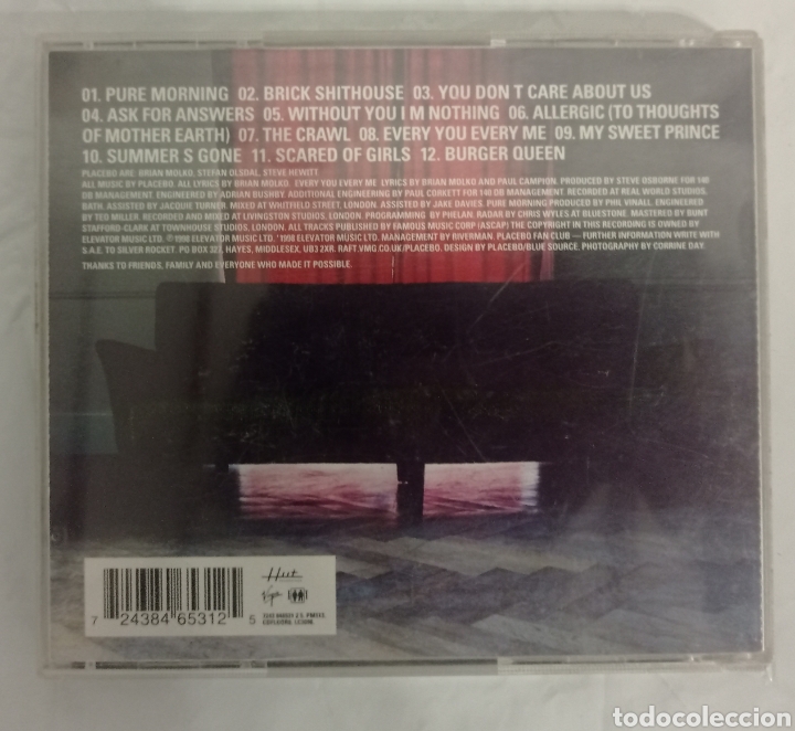 CDs de m&uacute;sica: PLACEBO - Foto 3