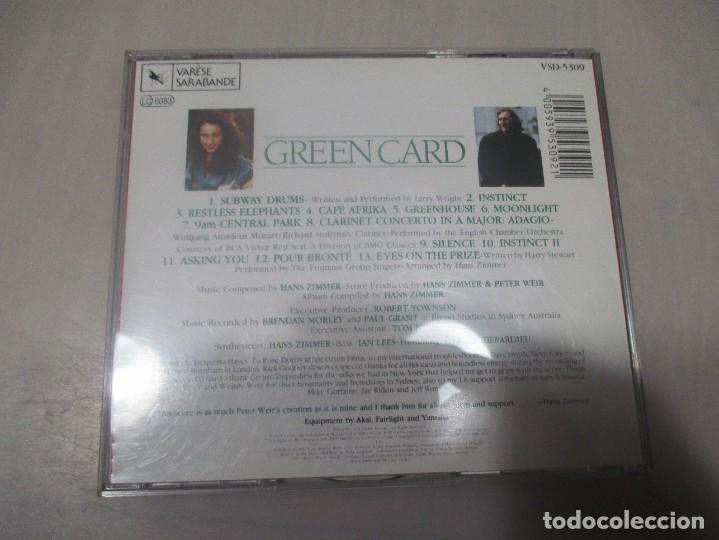 CDs de m&uacute;sica: HANS ZIIMER Green card DI2330 - Foto 2