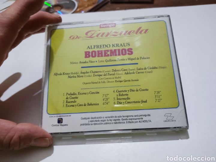 CDs de m&uacute;sica: CD la zarzuela bohemios Alfredo Kraus - Foto 4