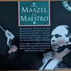 CDs de Música: LORIN MAAZEL. MAESTRO. ESTUCHE 3 CDS. FILARMÓNICA DE BERLÍN - ORQUESTA DE PARIS - NEW PHILHARMONIA .. Lote 314210973