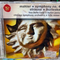 CDs de Música: MAHLER - STRAUSS, LISA DELLA CASA, BYRON JANIS, FRITZ REINER - SYMPHONY NO. 4 - BURLESKE (CD, COMP)