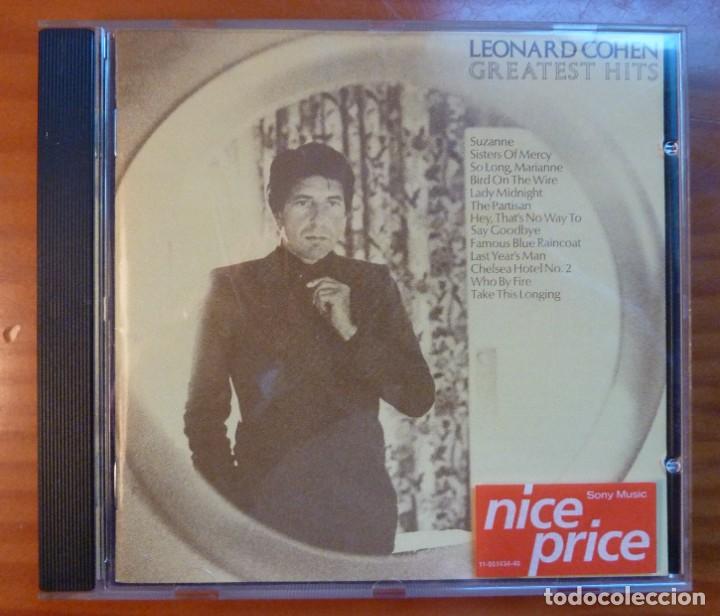 CDs de m&uacute;sica: LEONARD COHEN / GREATEST HITS / CD - Foto 1
