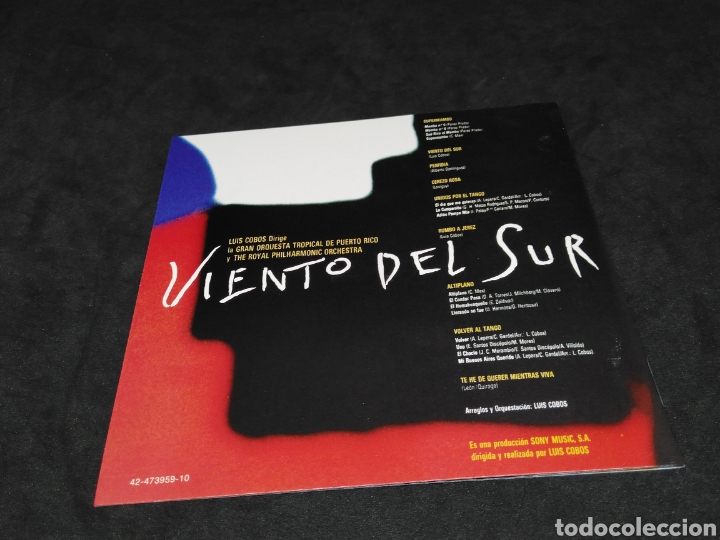 CDs de m&uacute;sica: LUIS COBOS - VIENTO DEL SUR - 1993 - CD - DISCO VERIFICADO - Foto 4