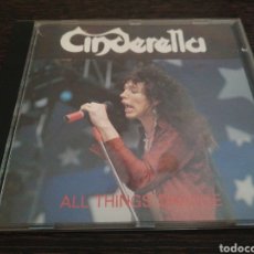 CDs de Música: CINDERELLA - ALL THINGS CHANGE - CD LIVE ARKANSAS 1990. Lote 314579843