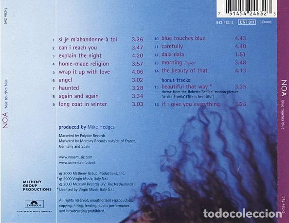 CDs de m&uacute;sica: Noa - Blue Touches Blue - CD - Foto 2