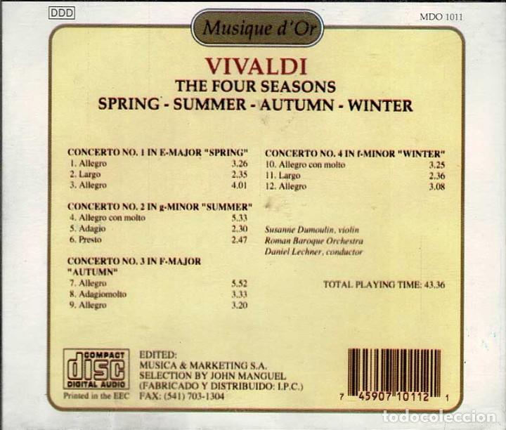 CDs de m&uacute;sica: Vivaldi - The Four Seasons. CD - Foto 2