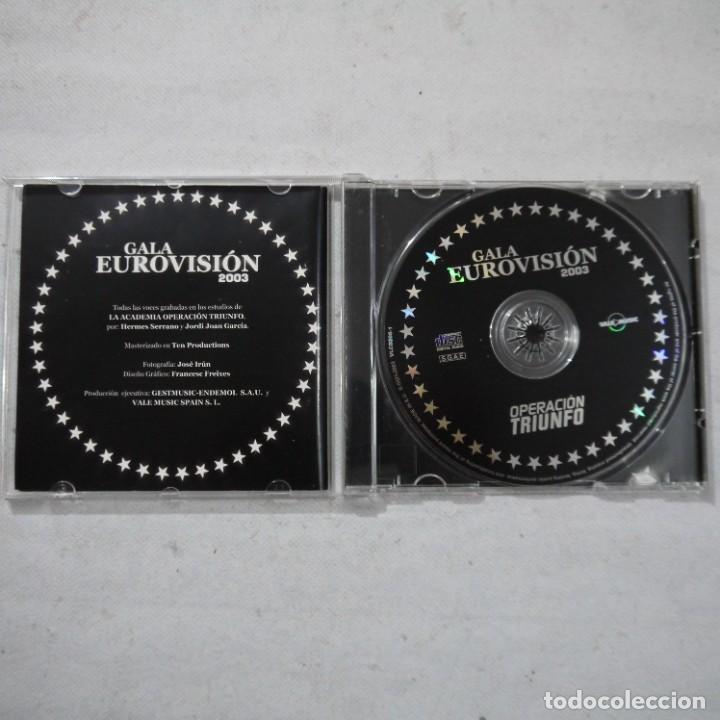 CDs de m&uacute;sica: OPERACI&Oacute;N TRIUNFO - GALA EUROVISION - CD 2003 - Foto 2