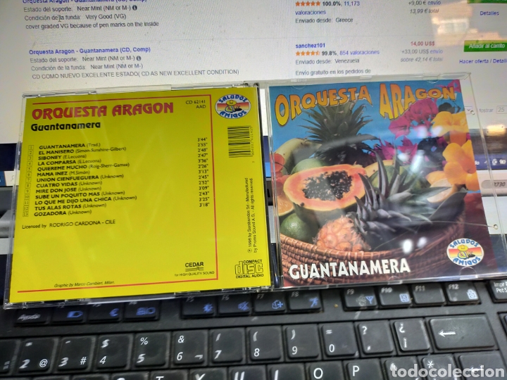 CDs de m&uacute;sica: Orquesta Arag&oacute;n CD guantanamera 1998 - Foto 1