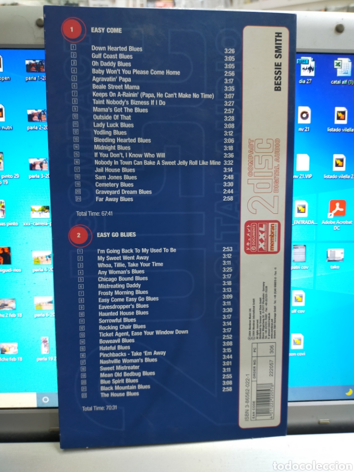 CDs de m&uacute;sica: Bessie Smith doble CD con libreto blues archive chapter 1 2004 - Foto 3