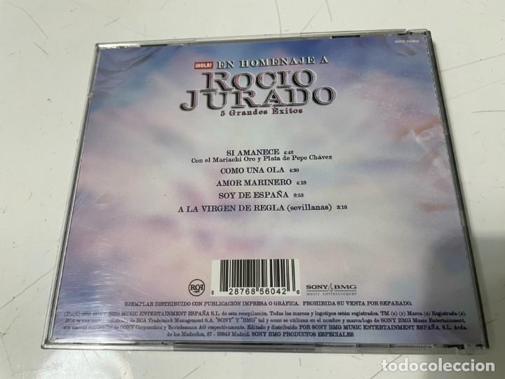 CDs de m&uacute;sica: CD HOLA EN HOMENAJE A ROCIO JURADO 5 GRANDES EXITOS - Foto 2
