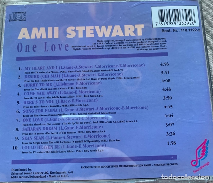 CDs de m&uacute;sica: Amii Stewart cd One Love - Foto 2
