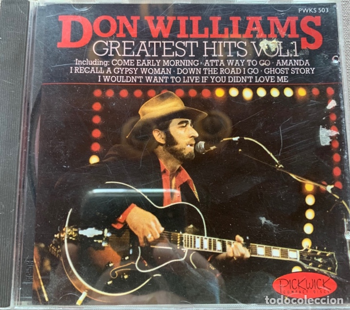 CDs de m&uacute;sica: Cd Don Williams Greatest Hits vol.1 - Foto 1