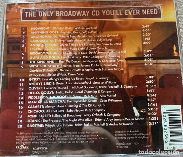 CDs de m&uacute;sica: The only Broadway cd - Foto 2