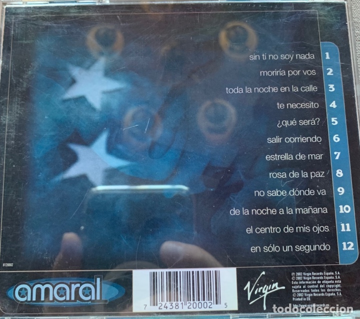 CDs de m&uacute;sica: Cd Amaral estrella de mar - Foto 2