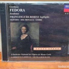 CDs de Música: CD - GIODANO - FEDORA - ZANDONAI - 2 CDS (C46). Lote 365981446