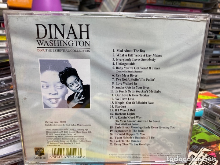 CDs de m&uacute;sica: Dinah Washington - Diva: The Essential Collection (CD, Comp) - Foto 2