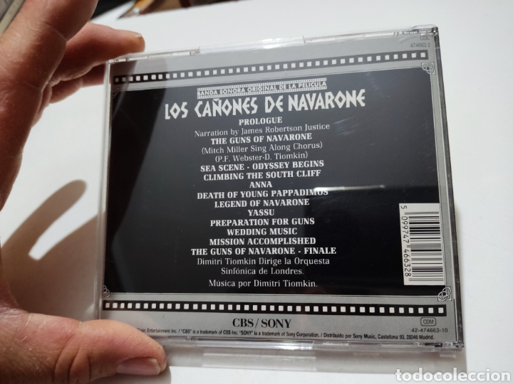 CDs de m&uacute;sica: CD Banda sonora,los ca&ntilde;ones de navarone - Foto 2