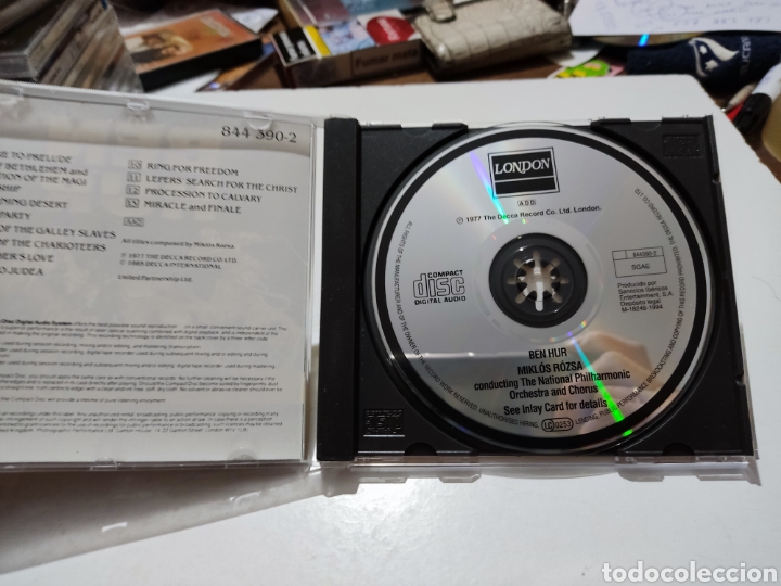 CDs de m&uacute;sica: CD bandas sonoras Ben hur - Foto 2