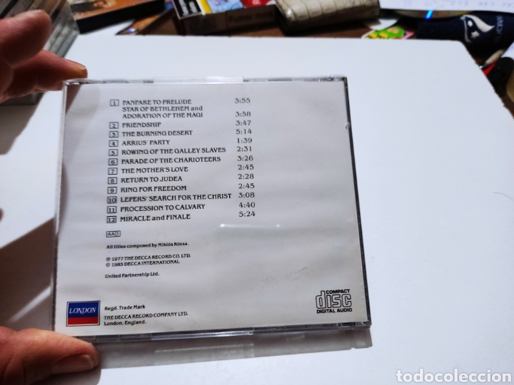 CDs de m&uacute;sica: CD bandas sonoras Ben hur - Foto 4