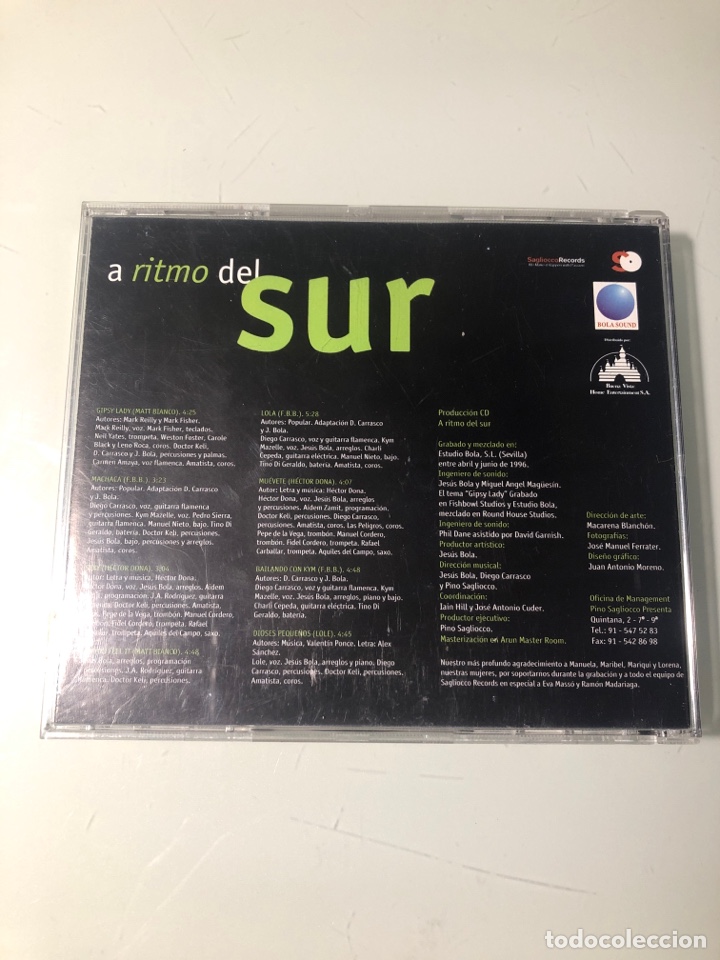 CDs de m&uacute;sica: CD A ritmo del Sur - Foto 2