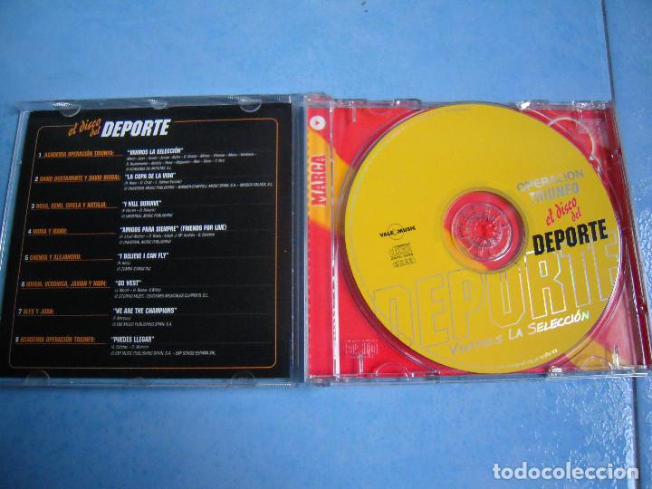 CDs de m&uacute;sica: CD Marca El Disco del Deporte Operaci&oacute;n Triunfo - Foto 3