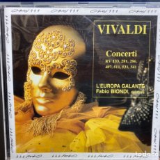 CDs de Música: VIVALDI - L'EUROPA GALANTE, FABIO BIONDI - CONCERTI RV 133, 281, 286, 407, 511, 531, 541 (CD, ALBUM)