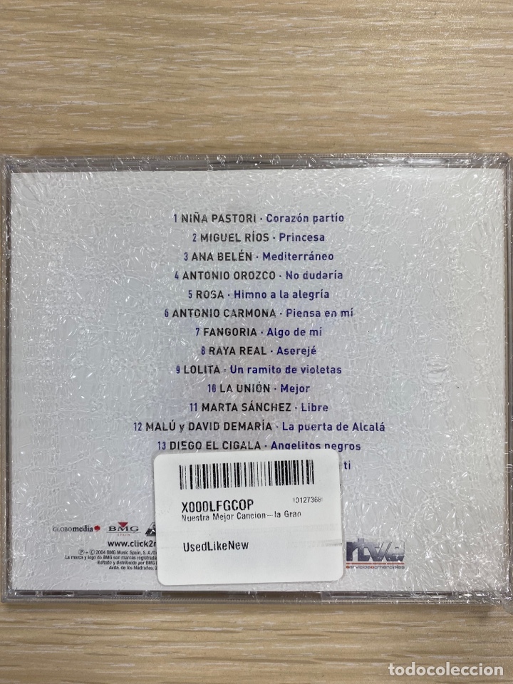 CDs de m&uacute;sica: CD TVE Nuestra mejor canci&oacute;n - Foto 2