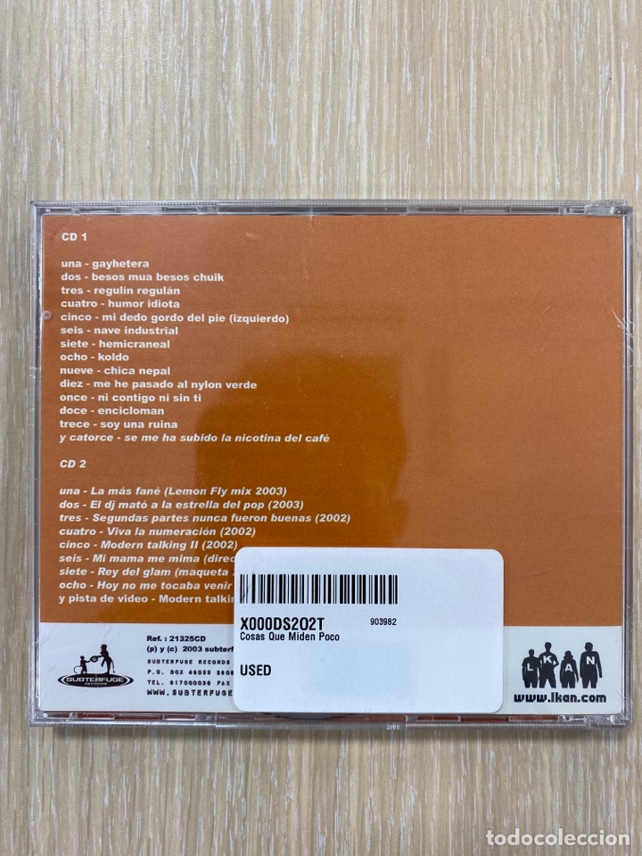 CDs de m&uacute;sica: CD L KAN Cosas Que Miden Poco (2 CD&rsquo;s) - Foto 2