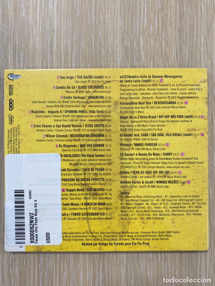 CDs de m&uacute;sica: CD - Favela Chic - Postonove 3 - Foto 2
